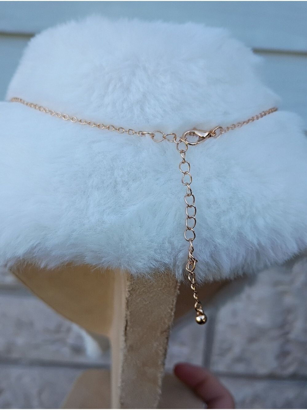 2/$10 December Girl Gold-Tone Necklace with Teal Glitter Pendant and Horse Charm - Picture 4 of 8